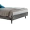 Armen Living Mohave Mid-Century Tundra Gray Acacia King Platform Bed LCMVBDTGKG - alternate 3